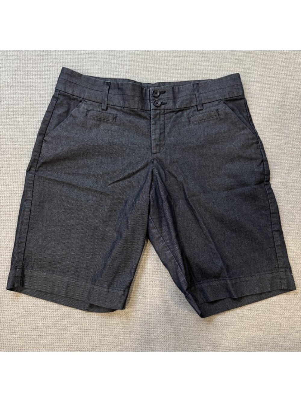 Lee Just Below The Waist Bermuda Style Shorts Womens Size 12M Blue High Rise